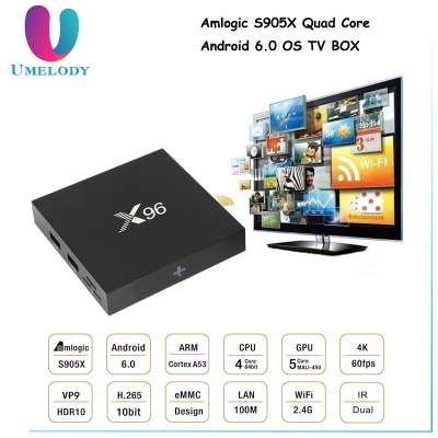 wholesale android smart tv set top box 4k ultra hd world max tv box download user manual for android x96 tv box from Umelody