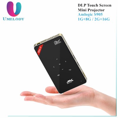 Umelody H96-P Video Play HD DLP Mini Portable pocket Projector with DLP 0.3 inch DMD + RGB LEDfor Iphone & Android